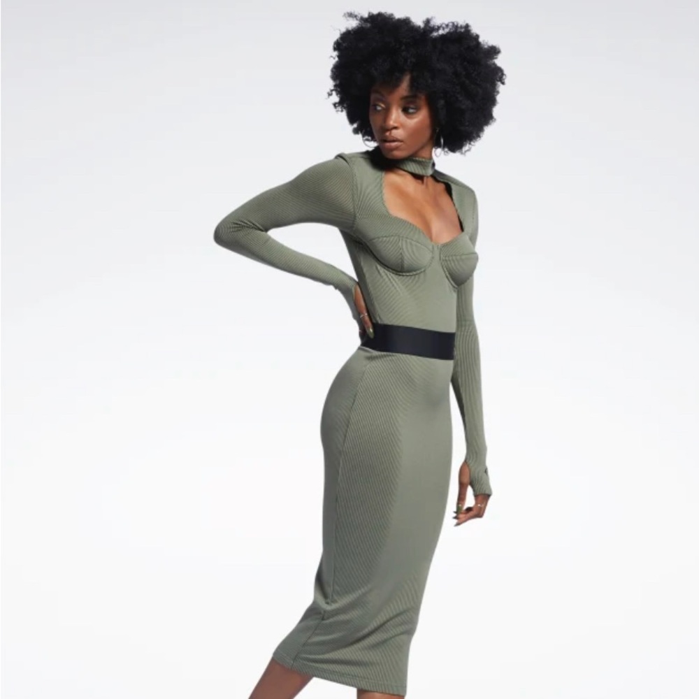 Cardi B x Reebok Rib Skirt Sage Green